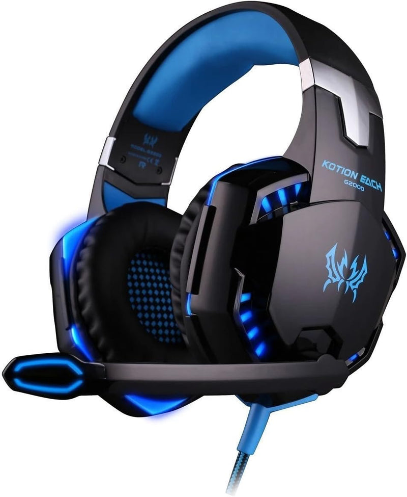 KOTION G2000 gaming headset with microphone سماعة اذن للالعاب من كوشن G2000 مع ميكروفون